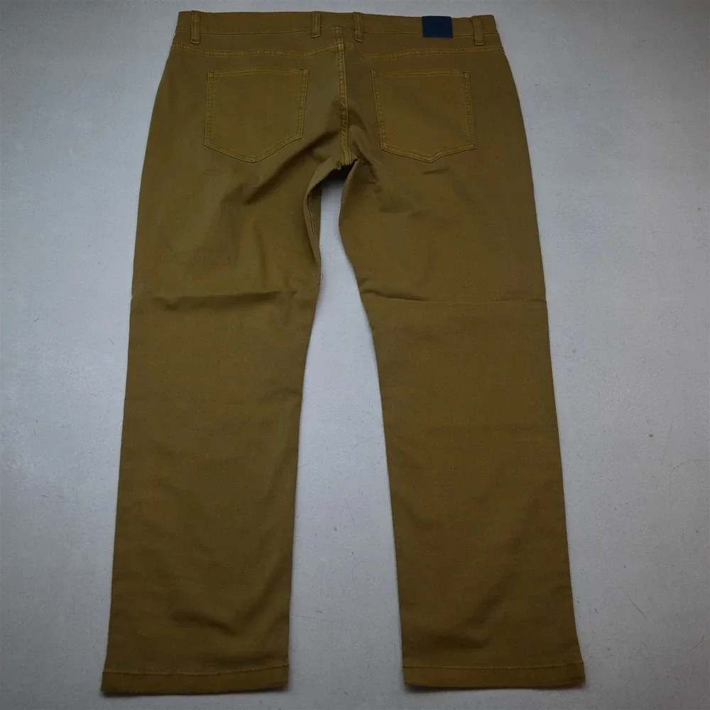Mugsy 42x30 Yellow Stretch Denim Scouts Slim Mens Jeans
